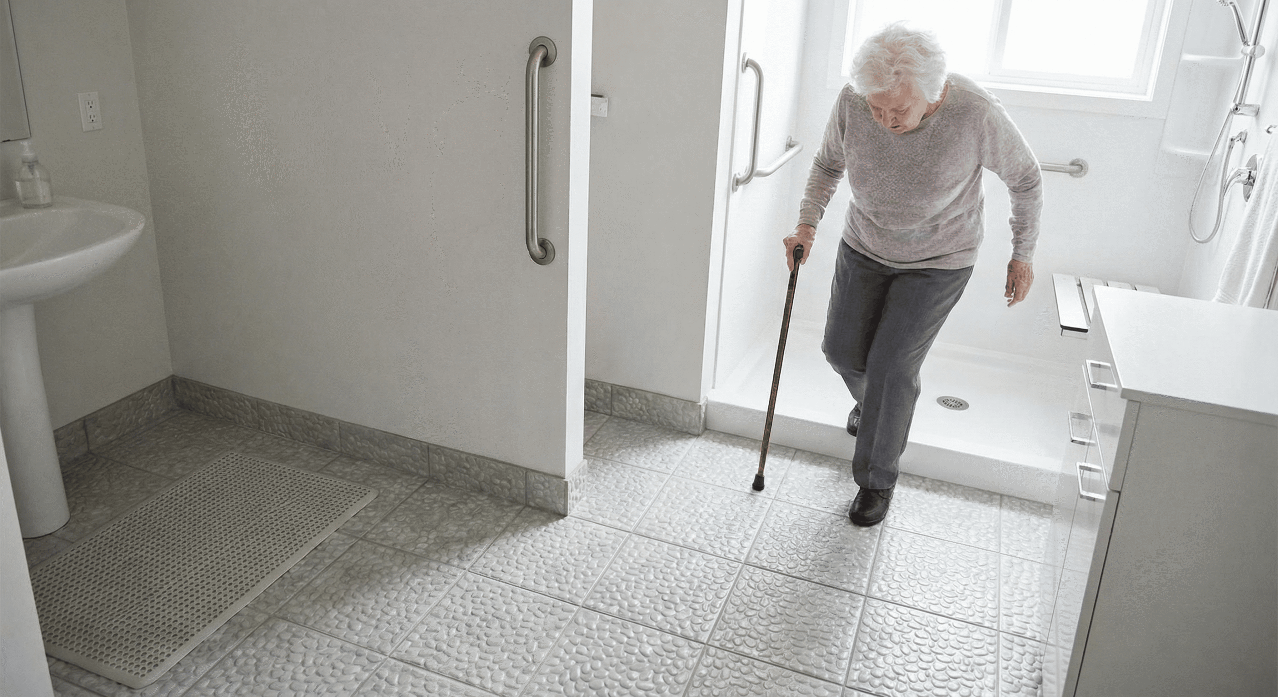 Bathroom Flooring Safety for Seniors